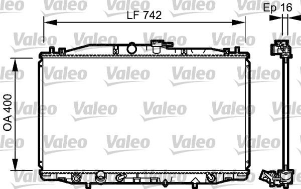 Radiateur du moteur VALEO 735049 VALEO 735049 Radiateur de refroidissement HONDA ACCORD 2007