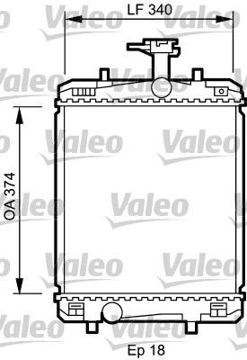 VALEO Radiateur du moteur 735072 VALEO 735072 Radiateur de refroidissement moteur Previa / Estima I (XR10, XR20) prix