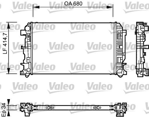 VALEO Radiateur du moteur 735084 Radiateur moteur Mercedes-Benz 906 735084 VALEO
