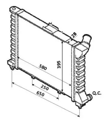 VALEO Køler, motorkøling 735256 VALEO 735256 Alfa Romeo GT 937 Radiator pris