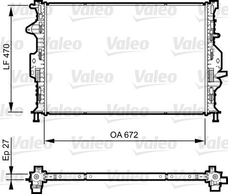 Radiatore motore VALEO 735374 VALEO 735374 Radiatore acqua FORD MONDEO 2012