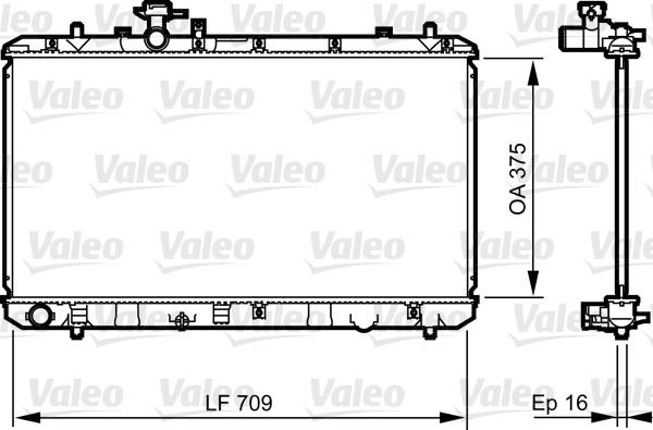 Radiateur VALEO 735407 VALEO 735407 Radiateur van de motor SUZUKI SX4 2011