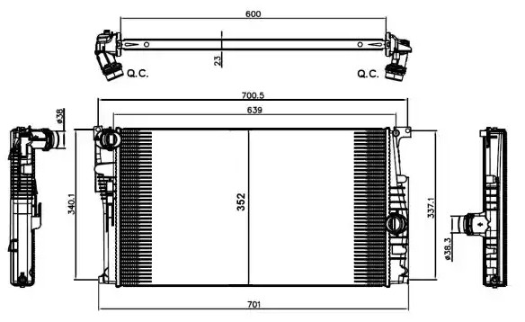 VALEO Radiateur 735451 VALEO 735451 Radiateur HYUNDAI i30 originele