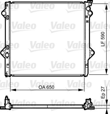 Engine radiator VALEO 735569 VALEO 735569 Toyota 4 RUNNER 2014 Radiators price
