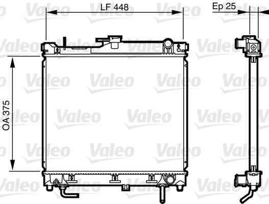 VALEO Radiaator, mootorijahutus 735578 Jahutusradiaator VALEO VITARA 735578 odav