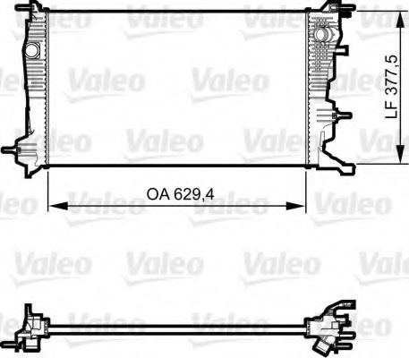 VALEO Radiator, motorkjøling 735607 Radiator motor VALEO ZOE 735607 billige