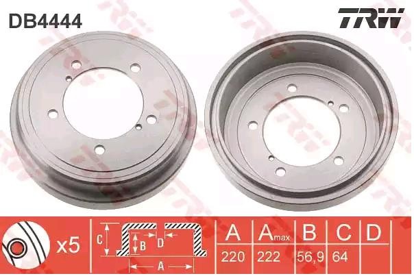 TRW Bremsetrommel DB4444 Bremsetrommel TRW GIULIA DB4444 billige