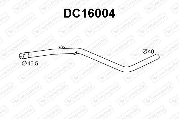 VENEPORTE Tubo gas scarico DC16004 DC16004 Tubo gas scarico VENEPORTE DACIA DUSTER costo