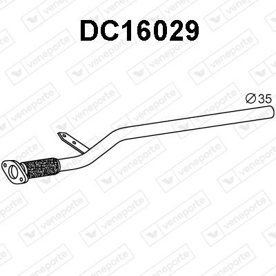 VENEPORTE Izplūdes caurule DC16029 Izplūdes caurules VENEPORTE LOGAN DC16029 lēti