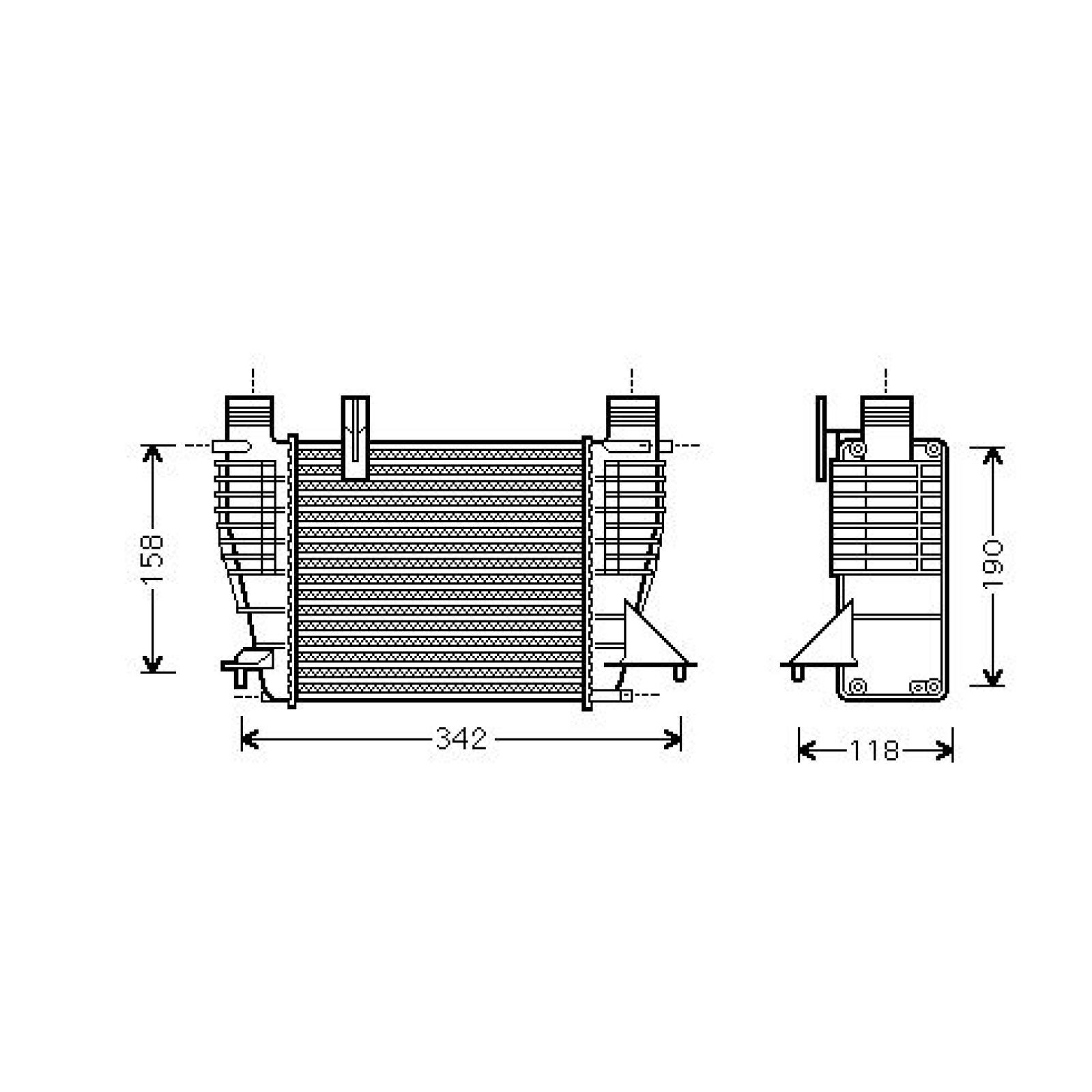 DIEDERICHS Intercooler DCA1030 DIEDERICHS DCA1030 Intercooler Nissan Note e11 original