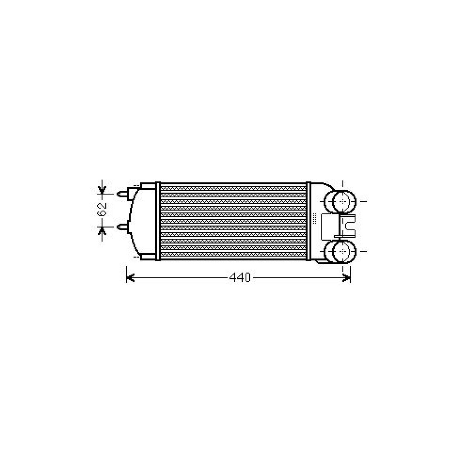 Intercooler DIEDERICHS DCA1084 DIEDERICHS DCA1084 Ladeluftkøler CITROËN XSARA 2008