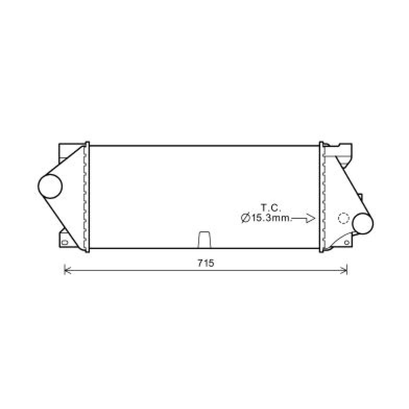 DIEDERICHS Vahejahuti DCA1101 DCA1101 Intercooler MERCEDES-BENZ M-klass DIEDERICHS