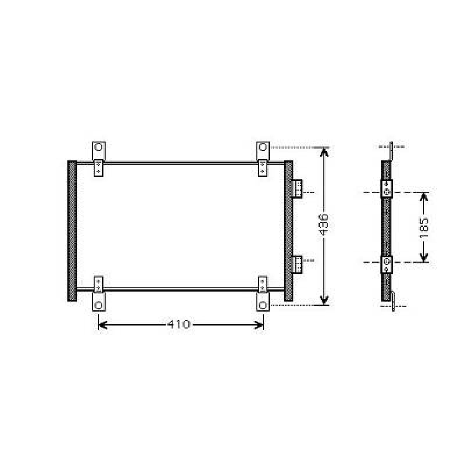 DIEDERICHS Kondensator, klimaanlegg DCC1157 Radiator AC DIEDERICHS SAXO DCC1157 billige