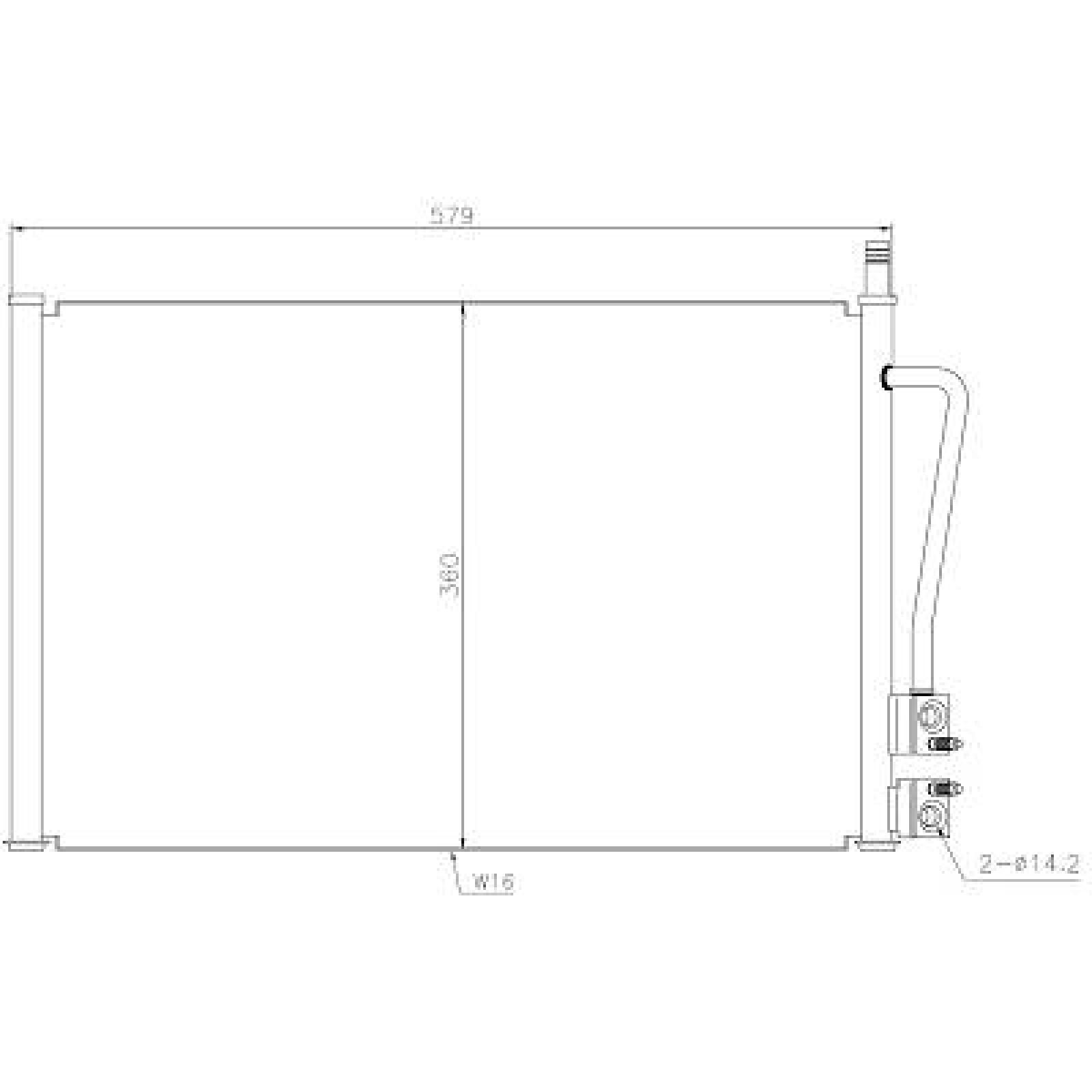 DIEDERICHS Condensor voor airco DCC1170 Ford TRANSIT COURIER Airco-koeler DIEDERICHS DCC1170