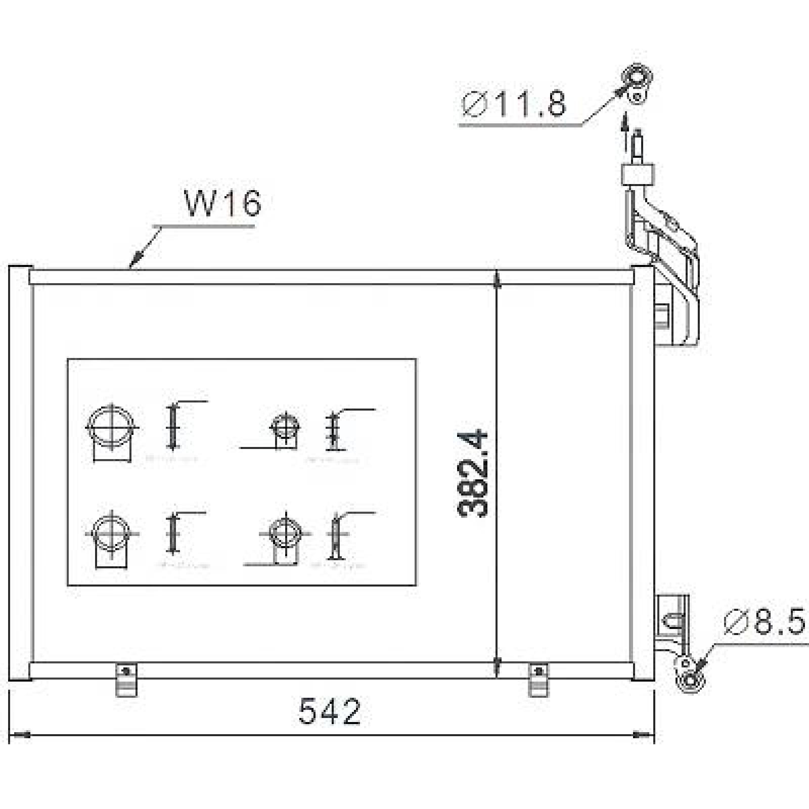DIEDERICHS Condenseur, climatisation DCC1179 DCC1179 Condenseur de clim DIEDERICHS FORD FOCUS