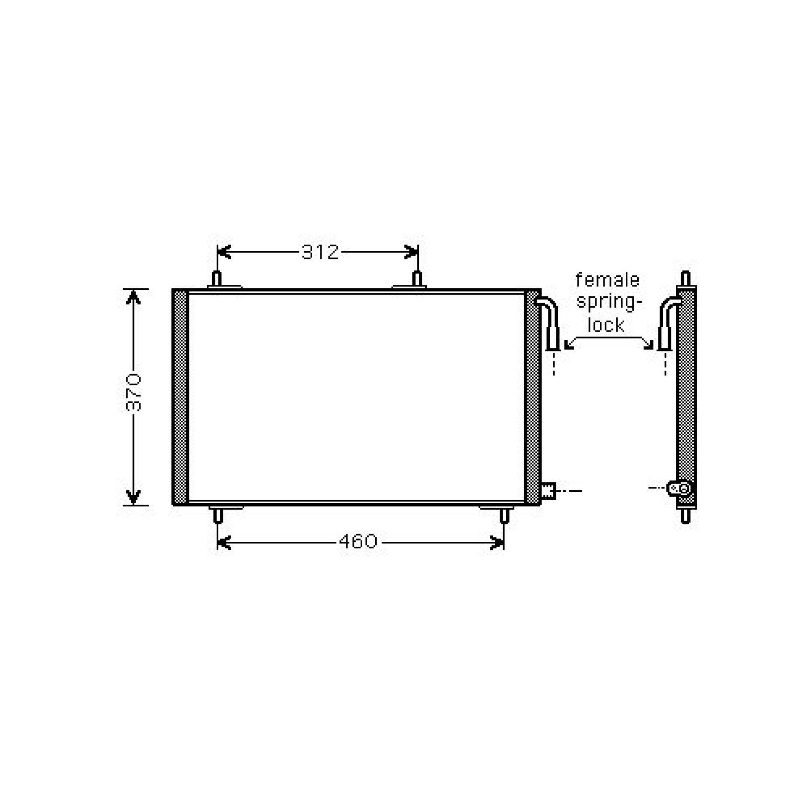 DIEDERICHS Kondensator, klimaanlegg DCC1314 Radiator AC DIEDERICHS 607 DCC1314 billige