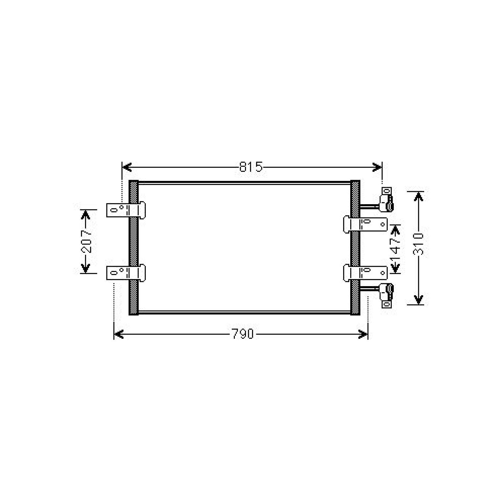 DIEDERICHS Kondensator, klimaanlæg DCC1360 AC condenser DIEDERICHS TRAFIC DCC1360 billig