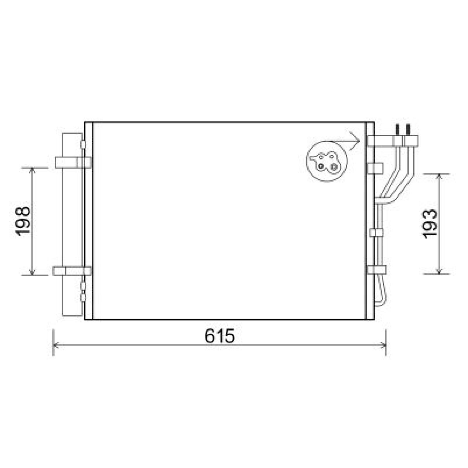 DIEDERICHS Condensor voor airco DCC1542 Hyundai i30 Condensor voor AC DIEDERICHS DCC1542
