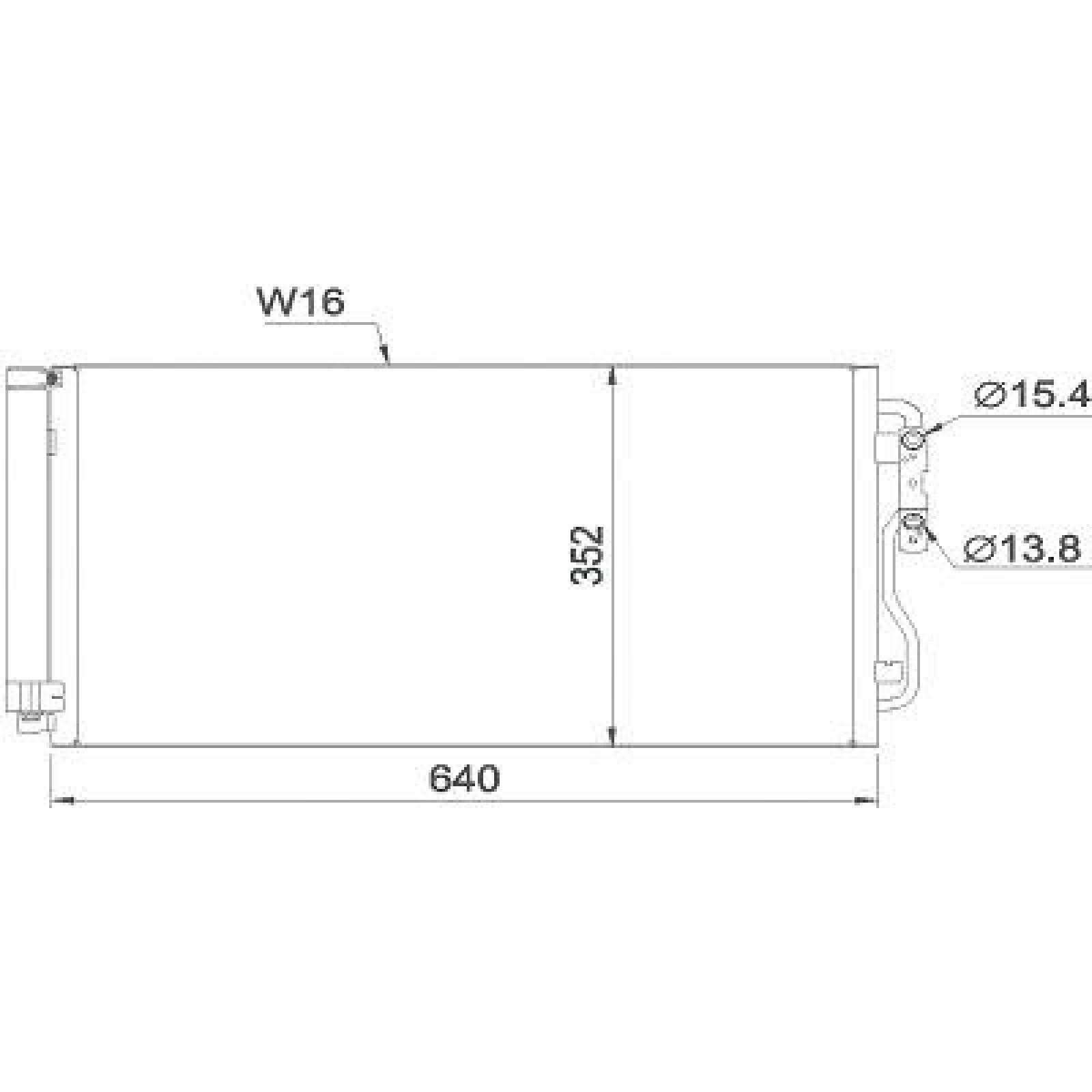 DIEDERICHS Air conditioning condenser DCC1576 BMW F36 Condenser air conditioning DCC1576 DIEDERICHS
