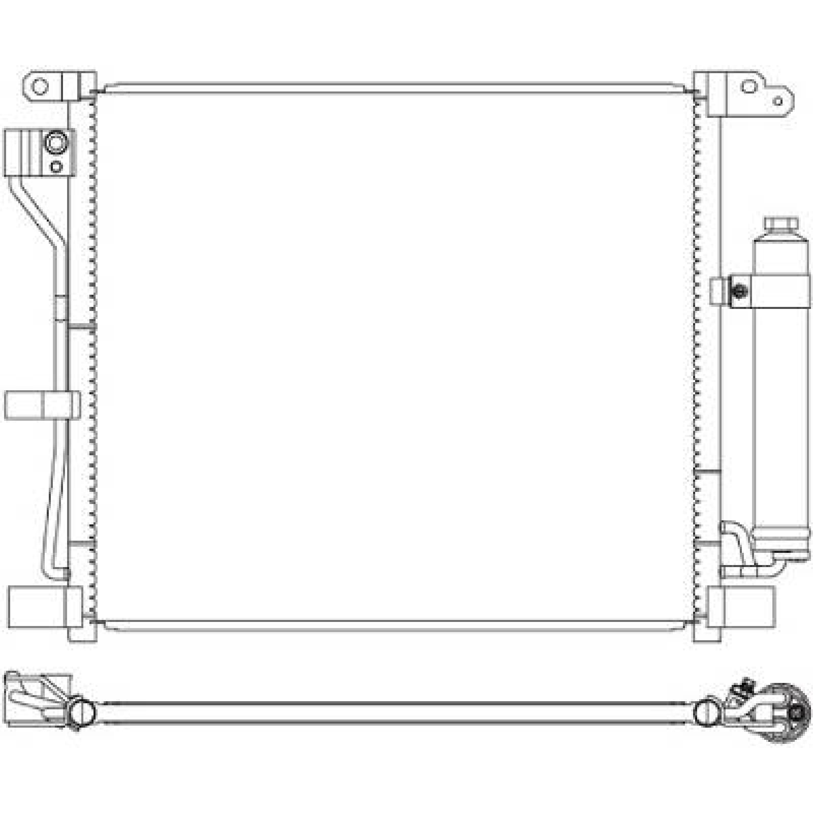 DIEDERICHS Kondensator, klimaanlæg DCC1616 Aircondition kondensator DIEDERICHS Nissan SKYLINE DCC1616