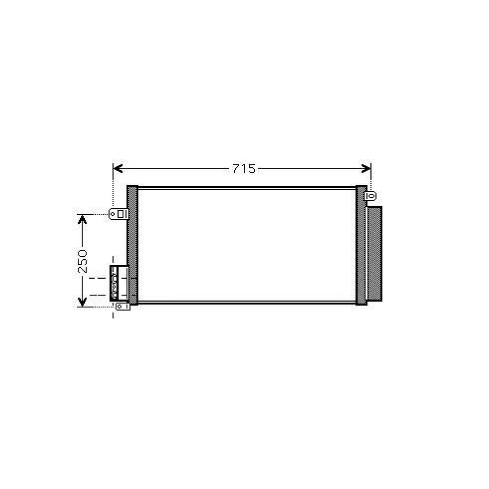 DIEDERICHS Kondensor, klimatanläggning DCC1624 DCC1624 DIEDERICHS kondensor FIAT RITMO