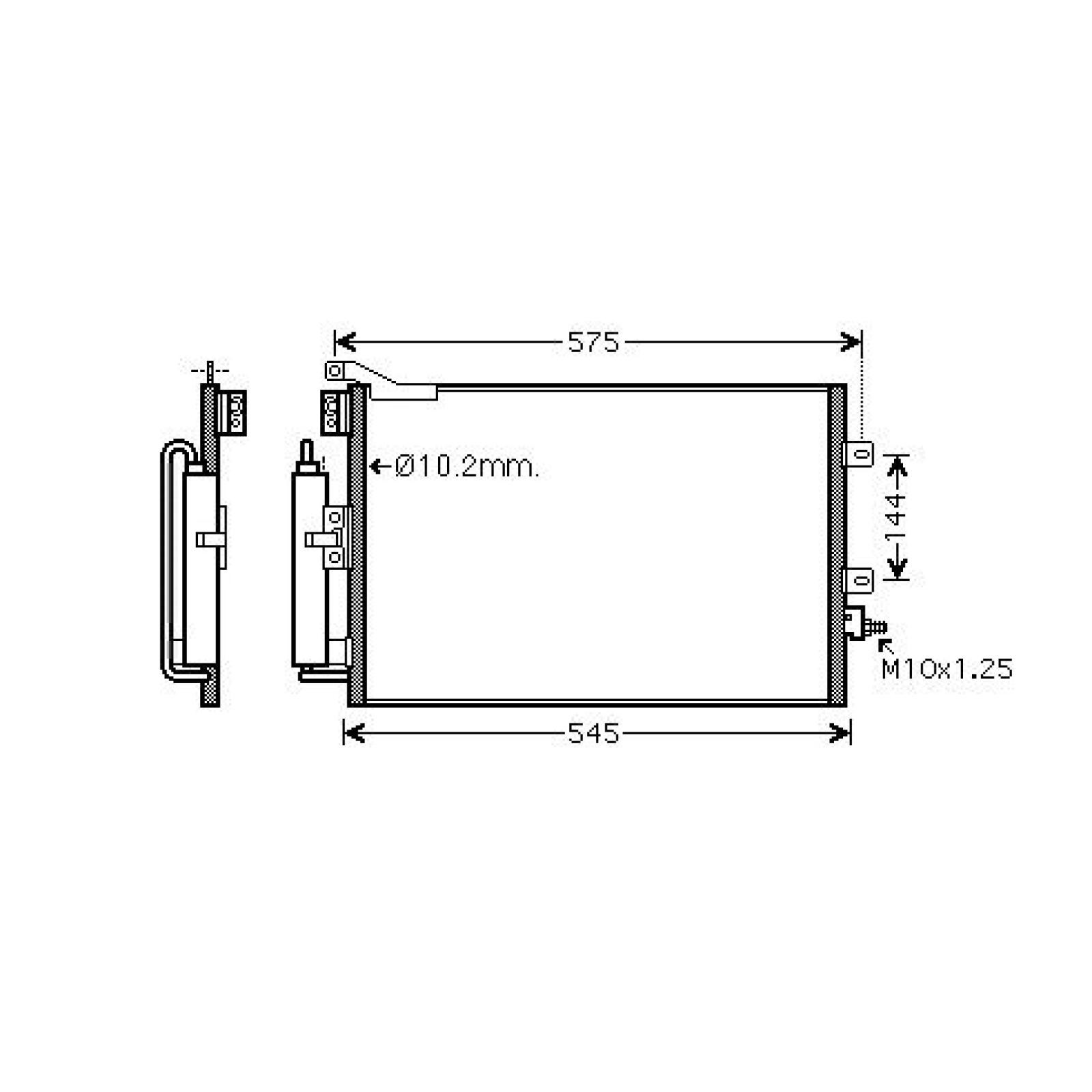 DIEDERICHS Condensor voor airco DCC1765 DCC1765 Condensor voor airco RENAULT KOLEOS DIEDERICHS