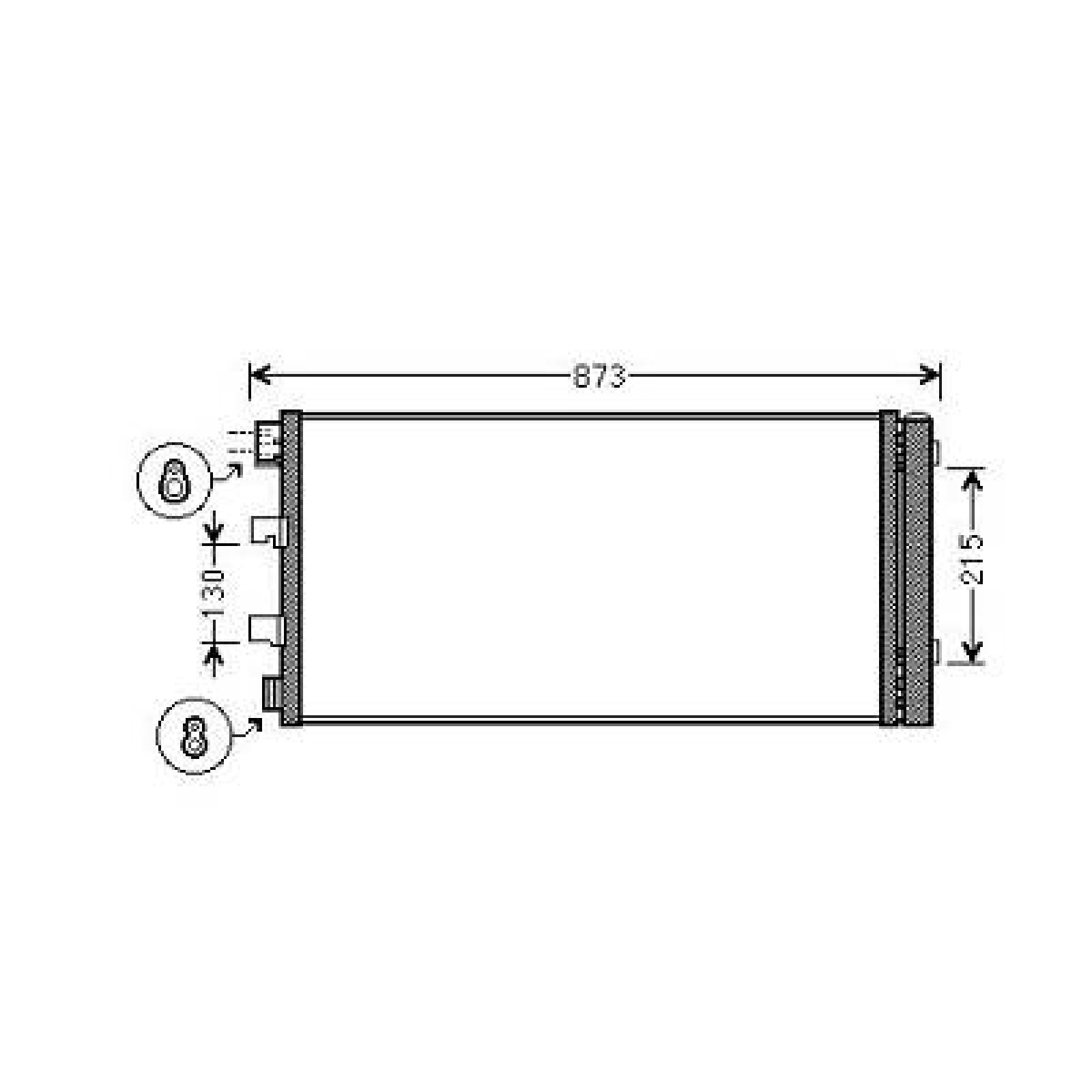 DIEDERICHS Condensor voor airco DCC1772 DCC1772 Condensor DIEDERICHS RENAULT KOLEOS