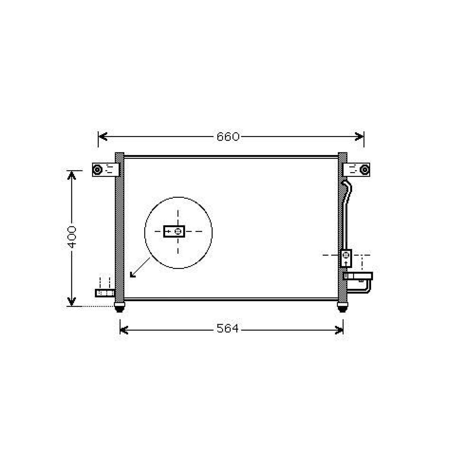 Condensatore climatizzatore DIEDERICHS DCC1883 DIEDERICHS DCC1883 Condensatore aria condizionata Chevrolet KALOS 2012