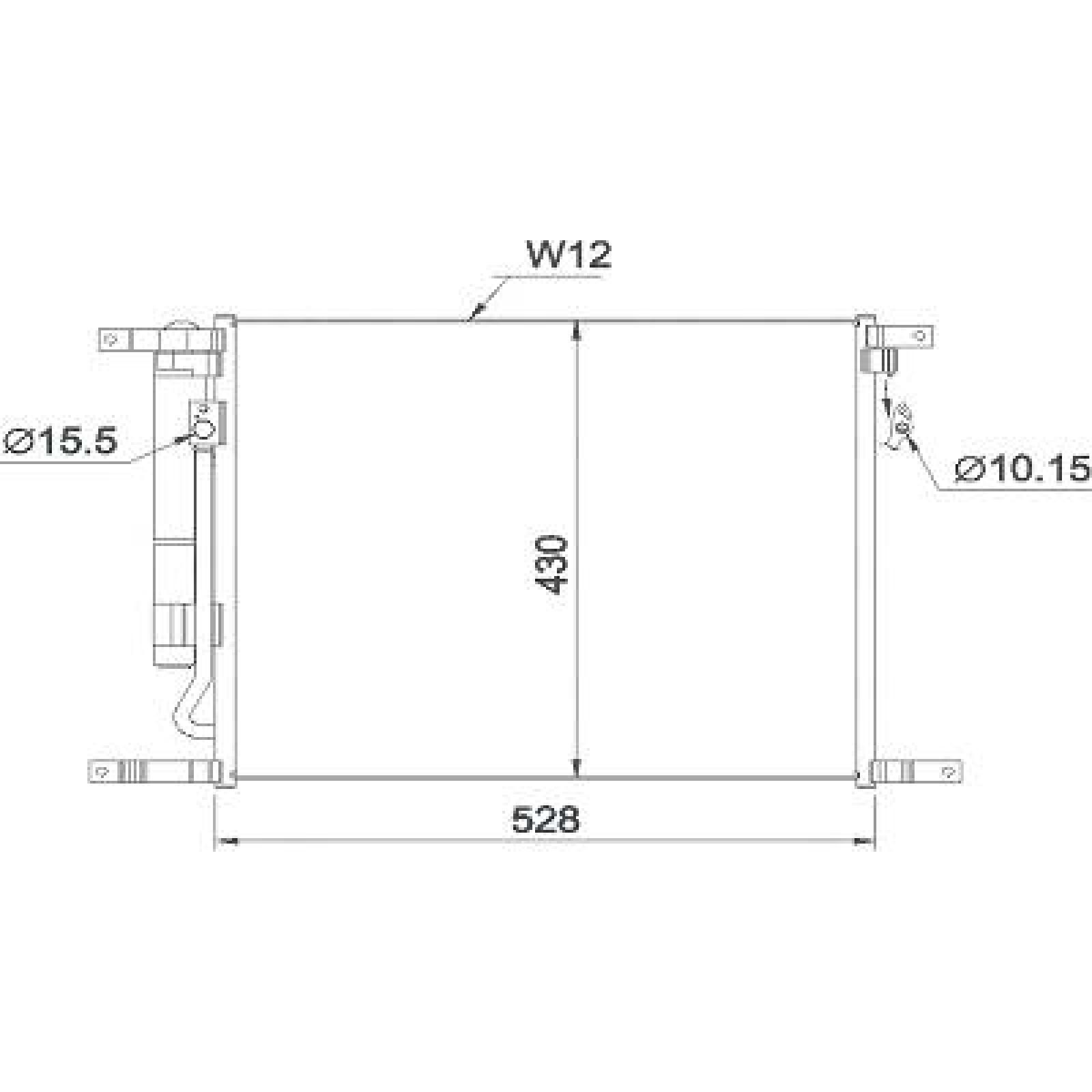DIEDERICHS Kondensator, klimaanlegg DCC1885 DCC1885 DIEDERICHS Ac kondenser Land Rover billige