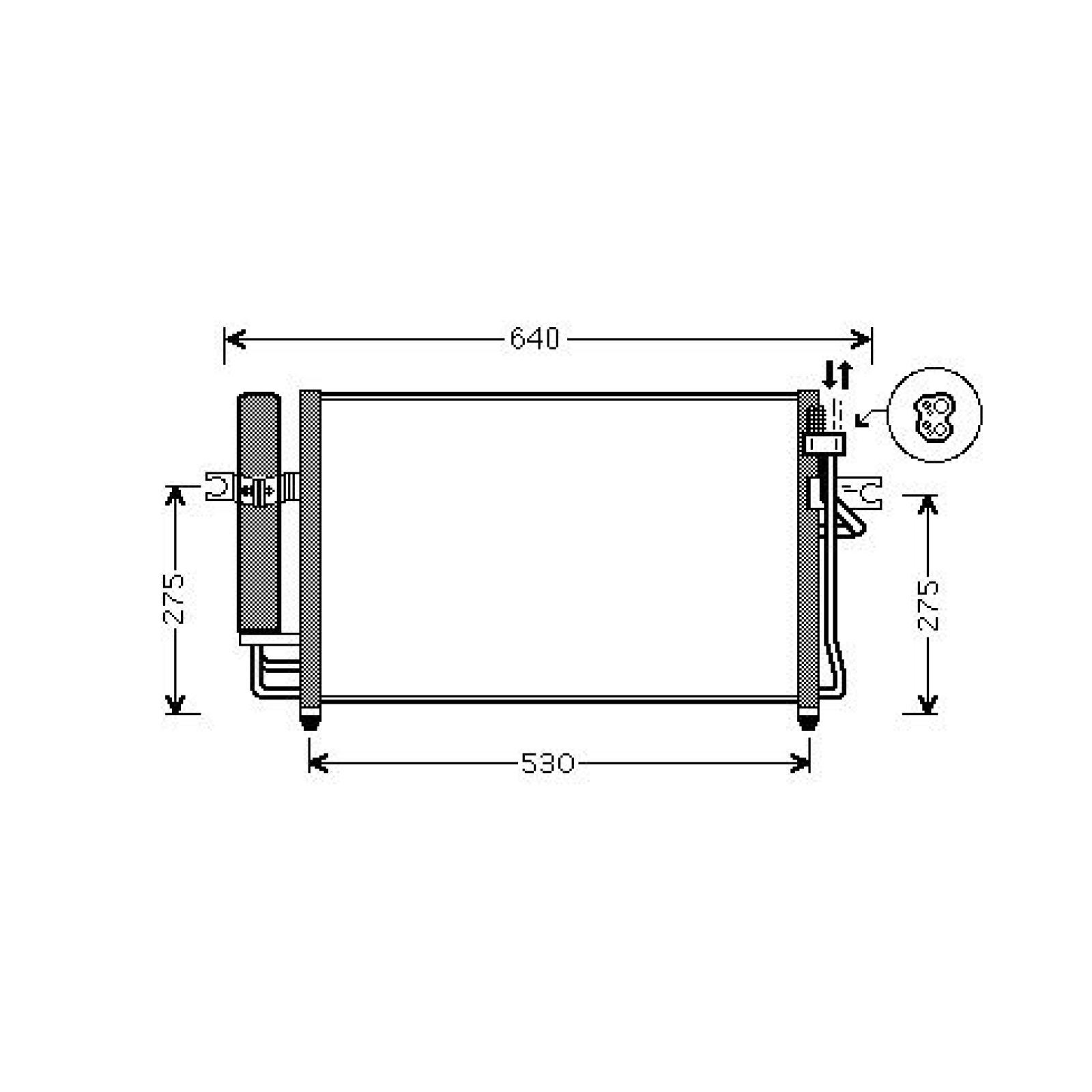 DIEDERICHS Kondensator, klimaanlegg DCC1891 DIEDERICHS DCC1891 Ac kondenser Hyundai Getz tb pris