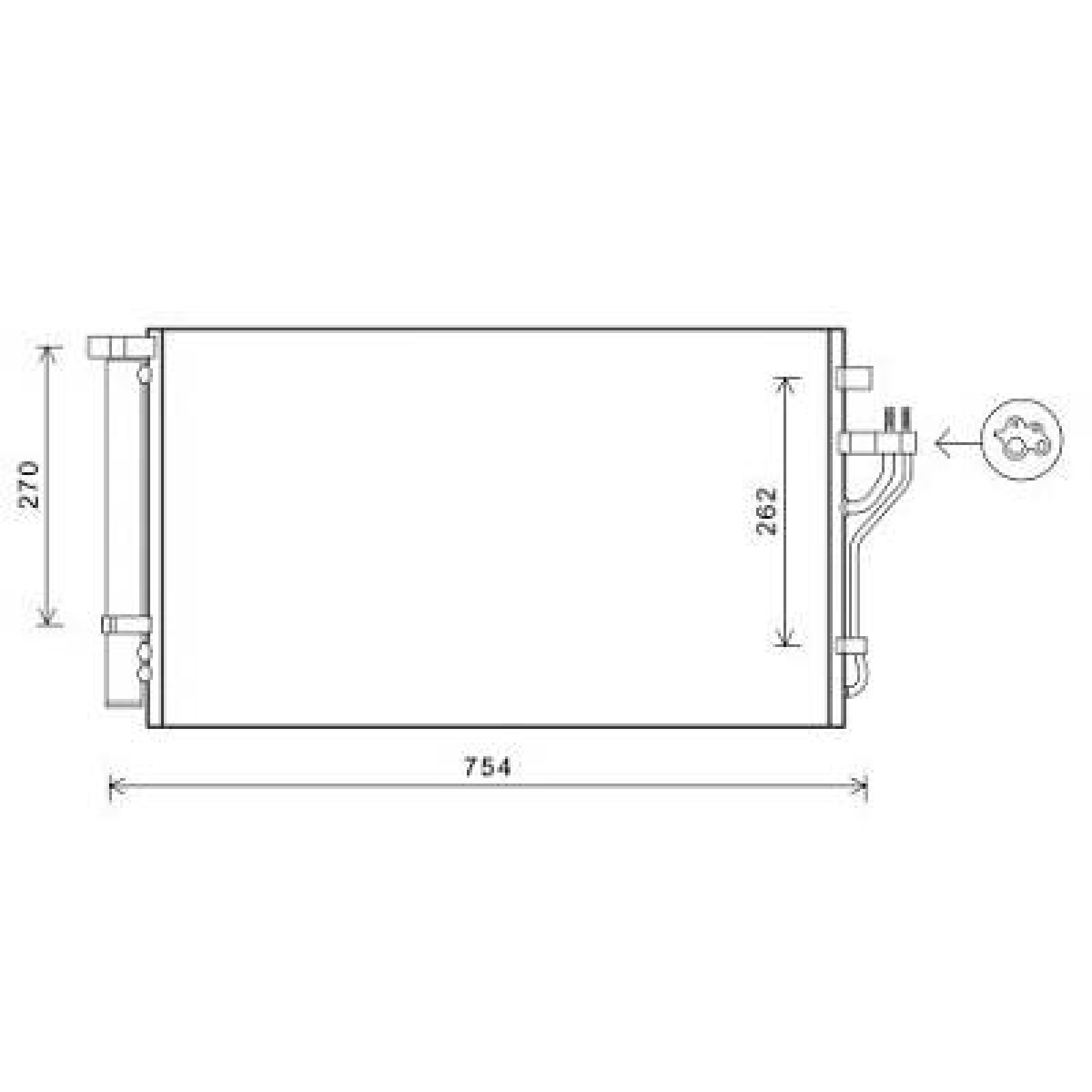 DIEDERICHS Air conditioning condenser DCC1914 KIA MAGENTIS DIEDERICHS ac condenser DCC1914