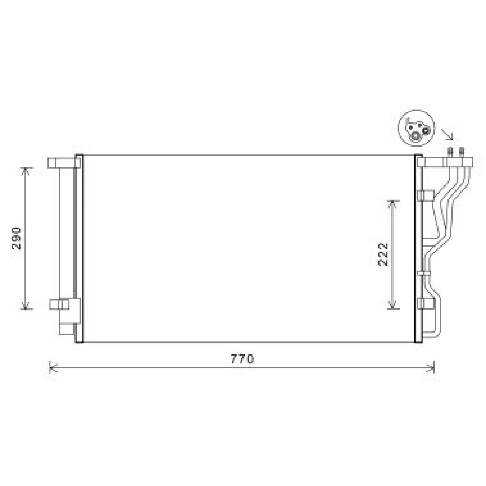 DIEDERICHS Kondensaator, kliimaseade DCC1916 Kliimaradiaator DIEDERICHS i30 DCC1916 odav
