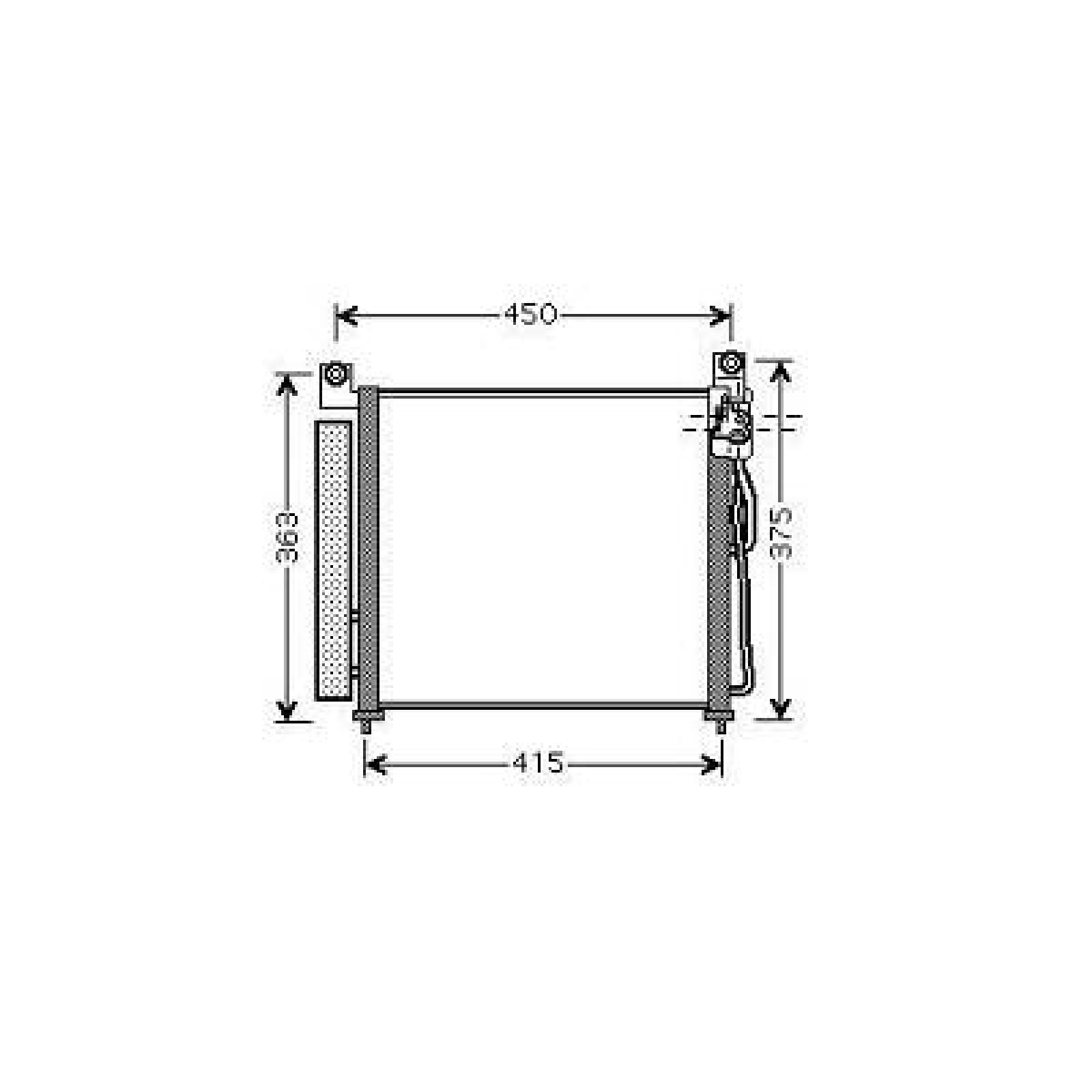 DIEDERICHS Air conditioning condenser DCC1927 Kia MAGENTIS DIEDERICHS ac condenser DCC1927