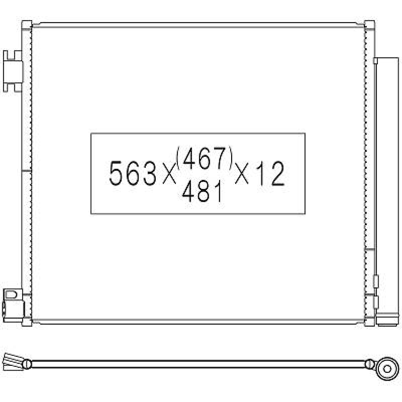 DIEDERICHS Kondensator, klimaanlegg DCC1953 AC kondensator DIEDERICHS HHR DCC1953 billige