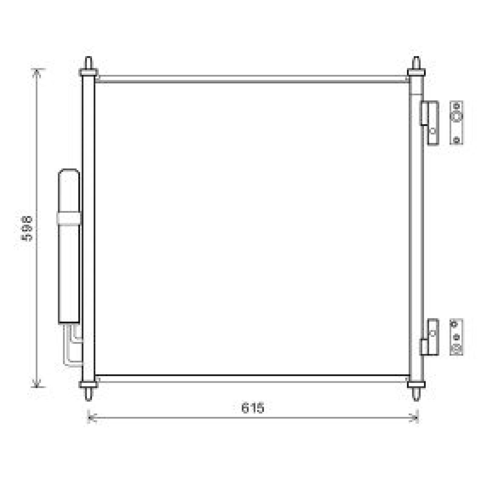 DIEDERICHS Condensatore climatizzatore DCC1954 DCC1954 Radiatore aria condizionata VOLVO 850 DIEDERICHS costo