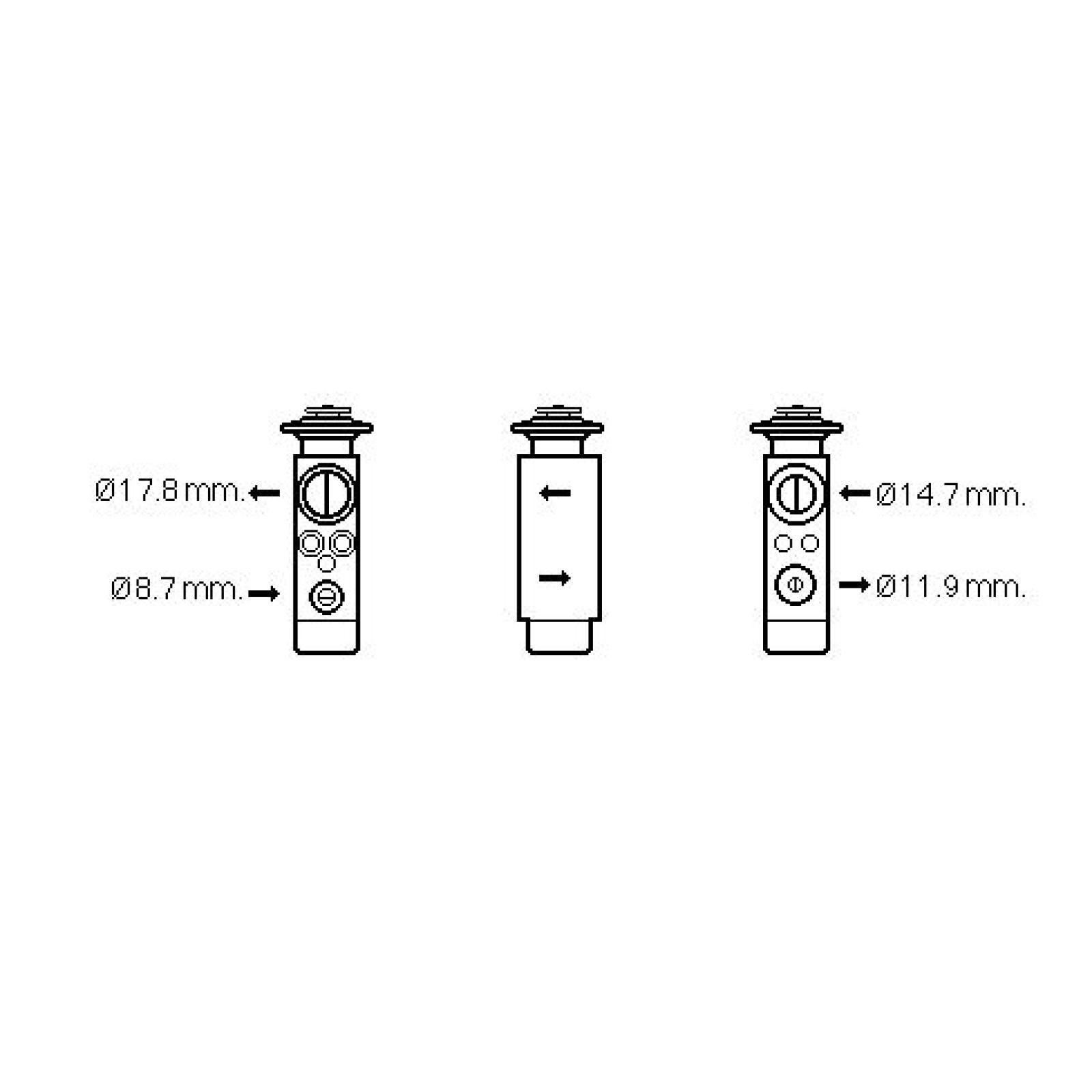 DIEDERICHS Expansieventiel airco DCE1093 DCE1093 Expansieventiel airco PEUGEOT 308 DIEDERICHS