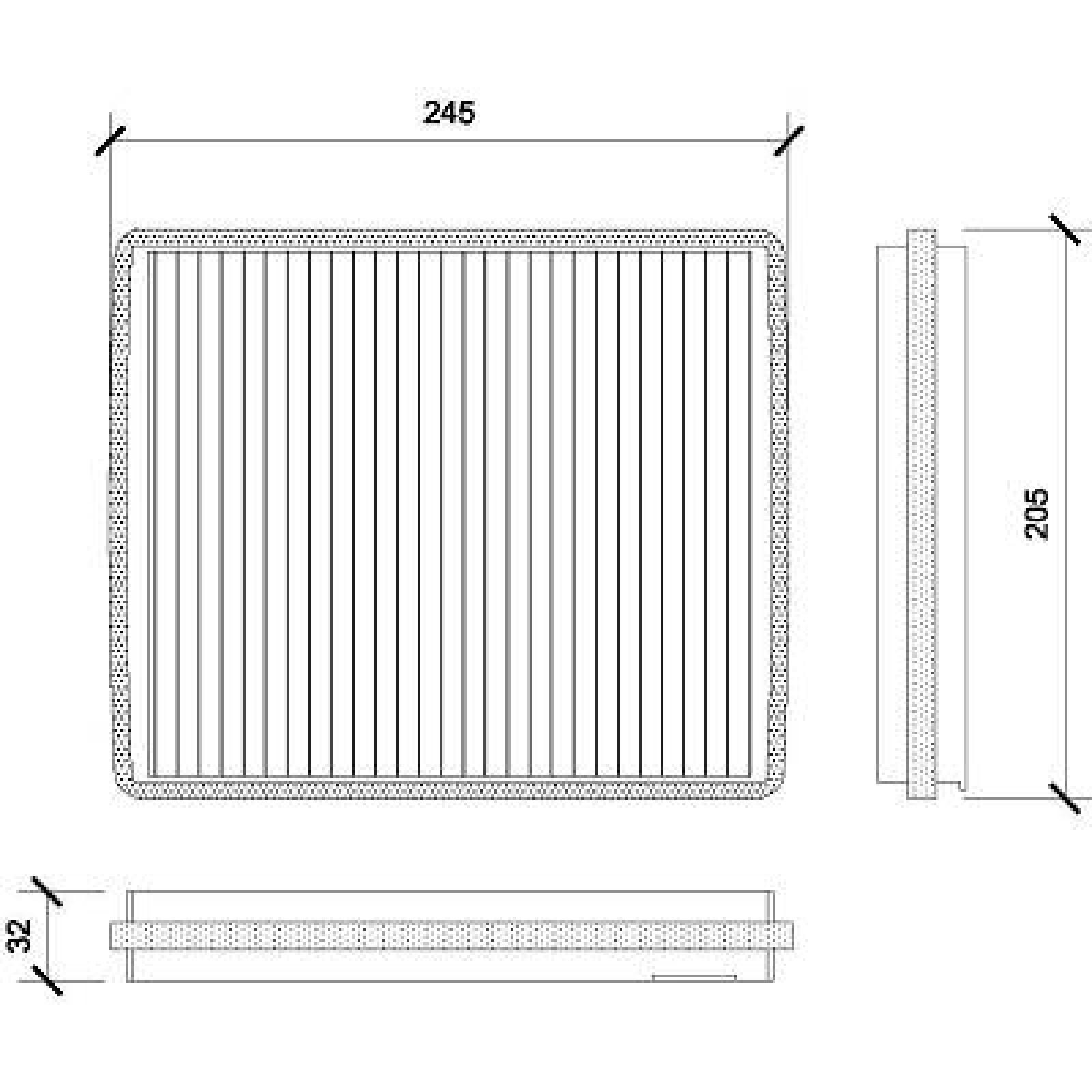 Filtre d'habitacle DIEDERICHS DCI0813 DIEDERICHS DCI0813: Filtre à air climatisation Rover 25 2000