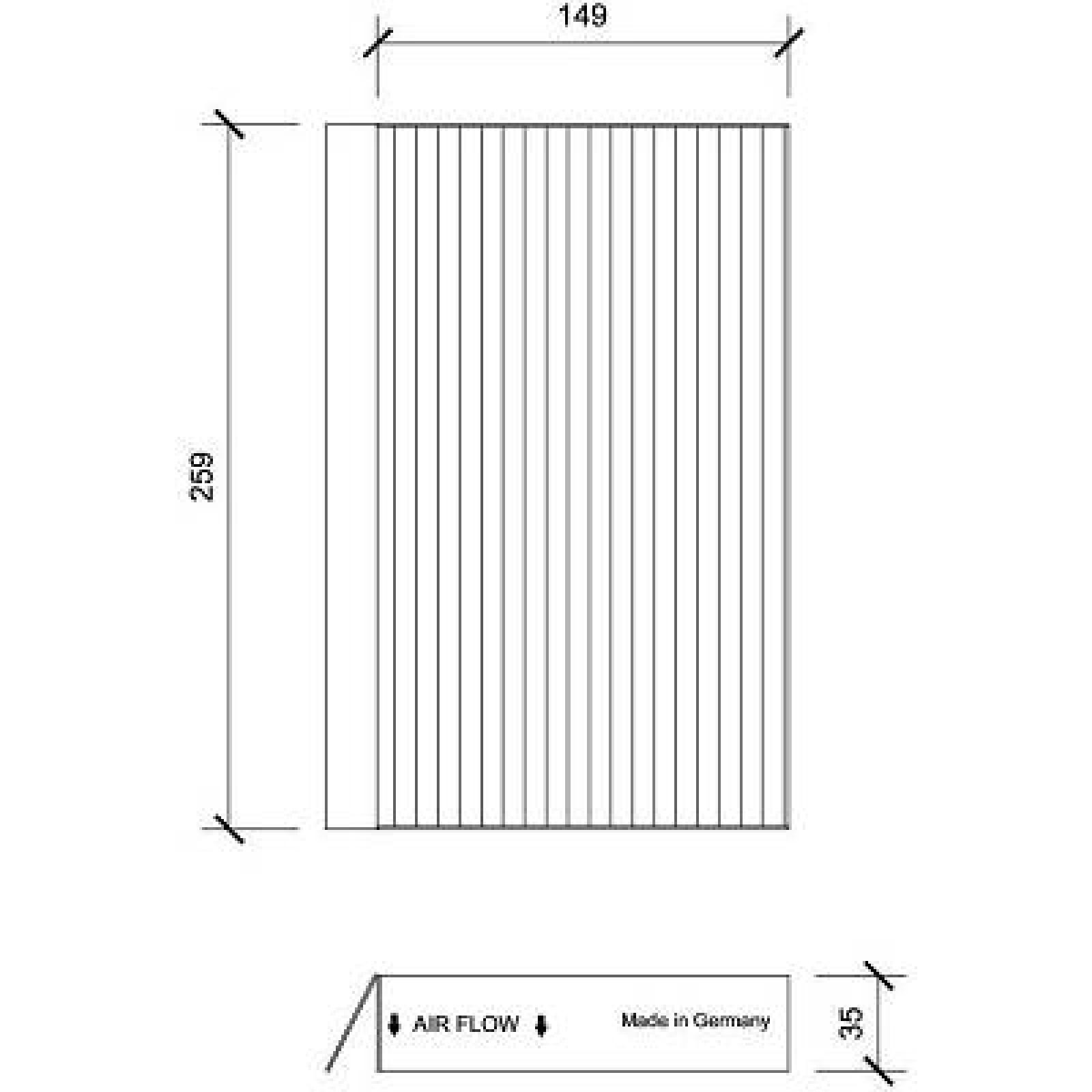 DIEDERICHS Filtrs, Salona telpas gaiss DCI1196 Salona gaisa filtrs DAIHATSU DIEDERICHS DCI1196
