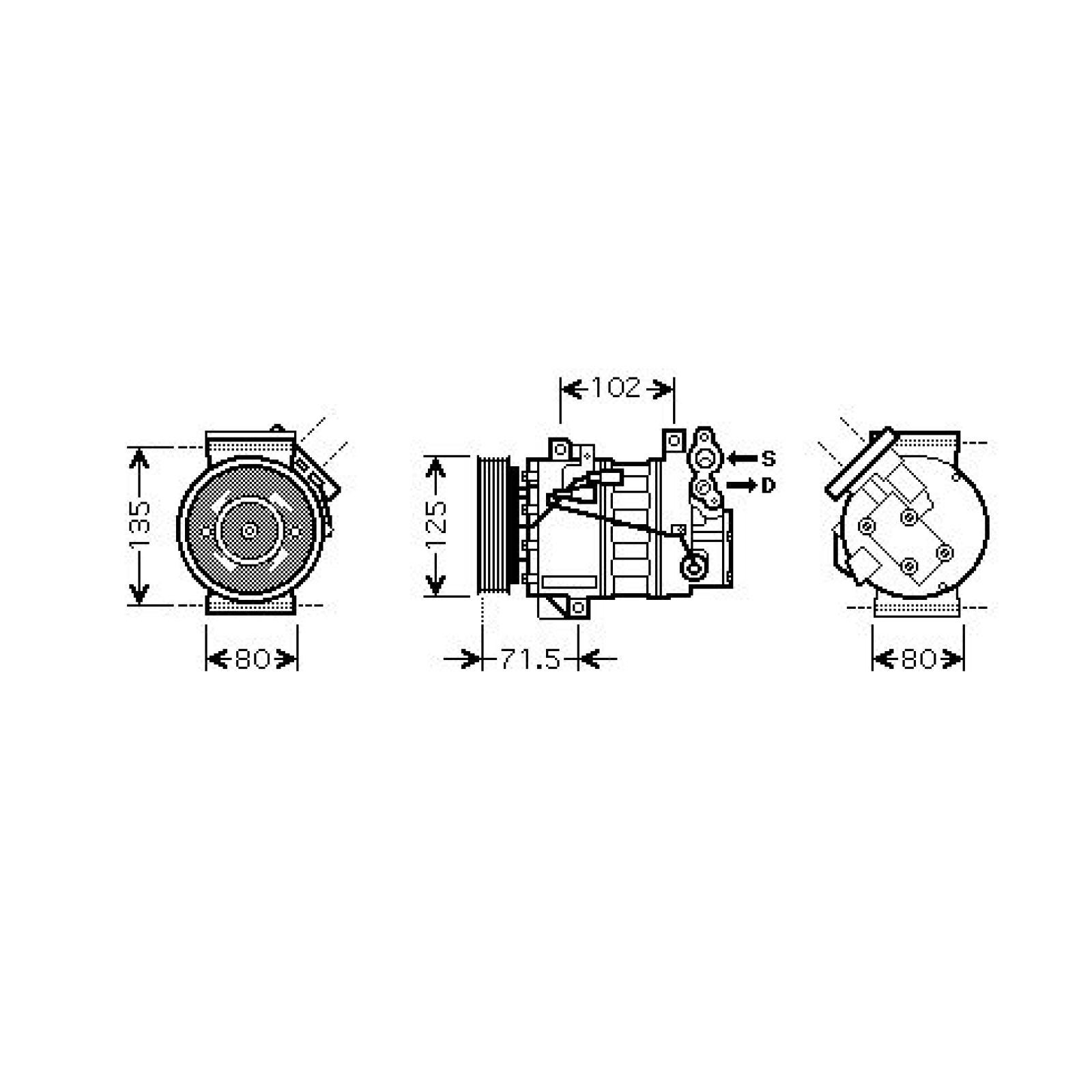 DIEDERICHS Compresseur de climatisation DCK1494 Renault MASTER Compresseur d'air conditionné DIEDERICHS DCK1494