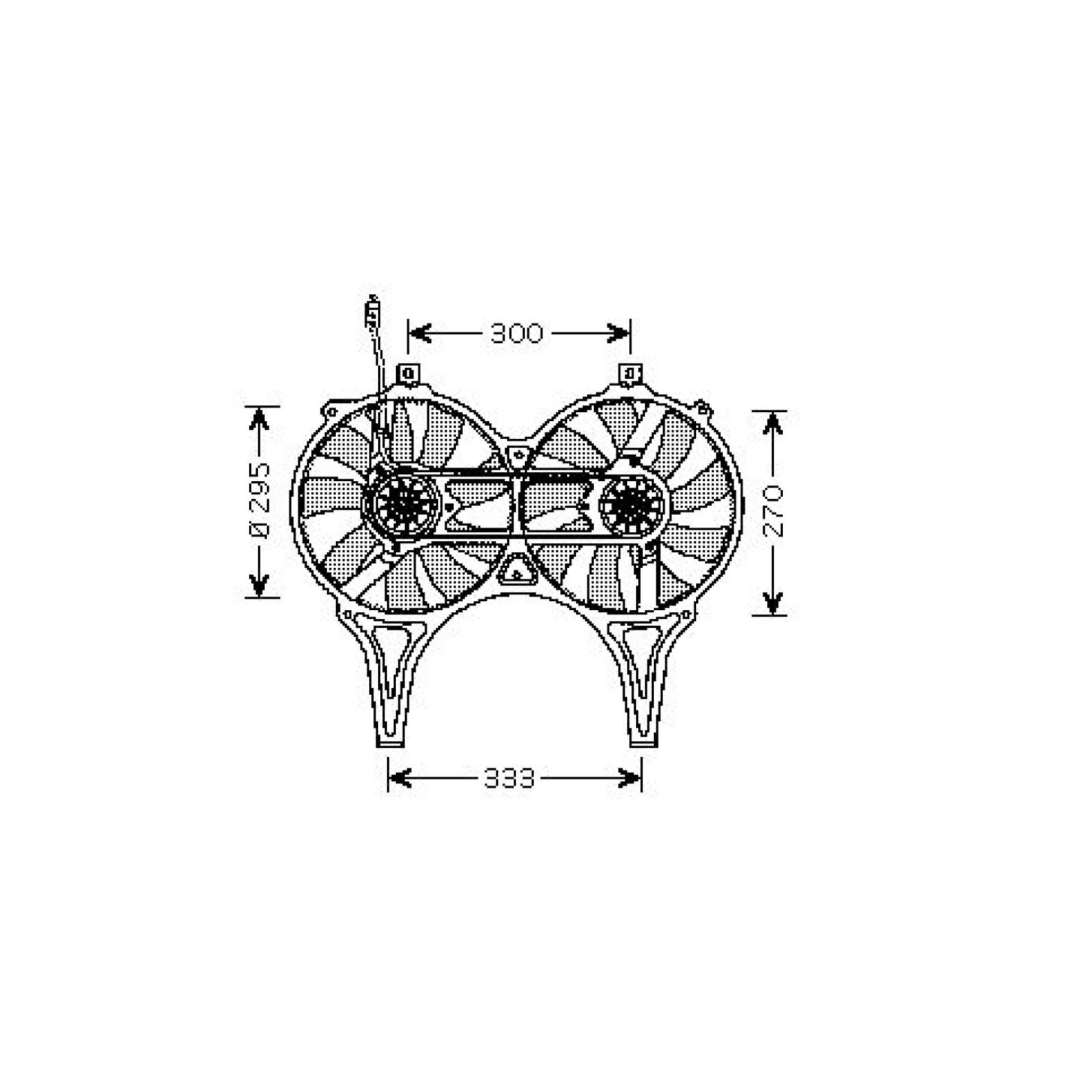 DIEDERICHS Fan, A / C condenser DCL1017 DIEDERICHS DCL1017 Mercedes C218 blower, air conditioner replacement