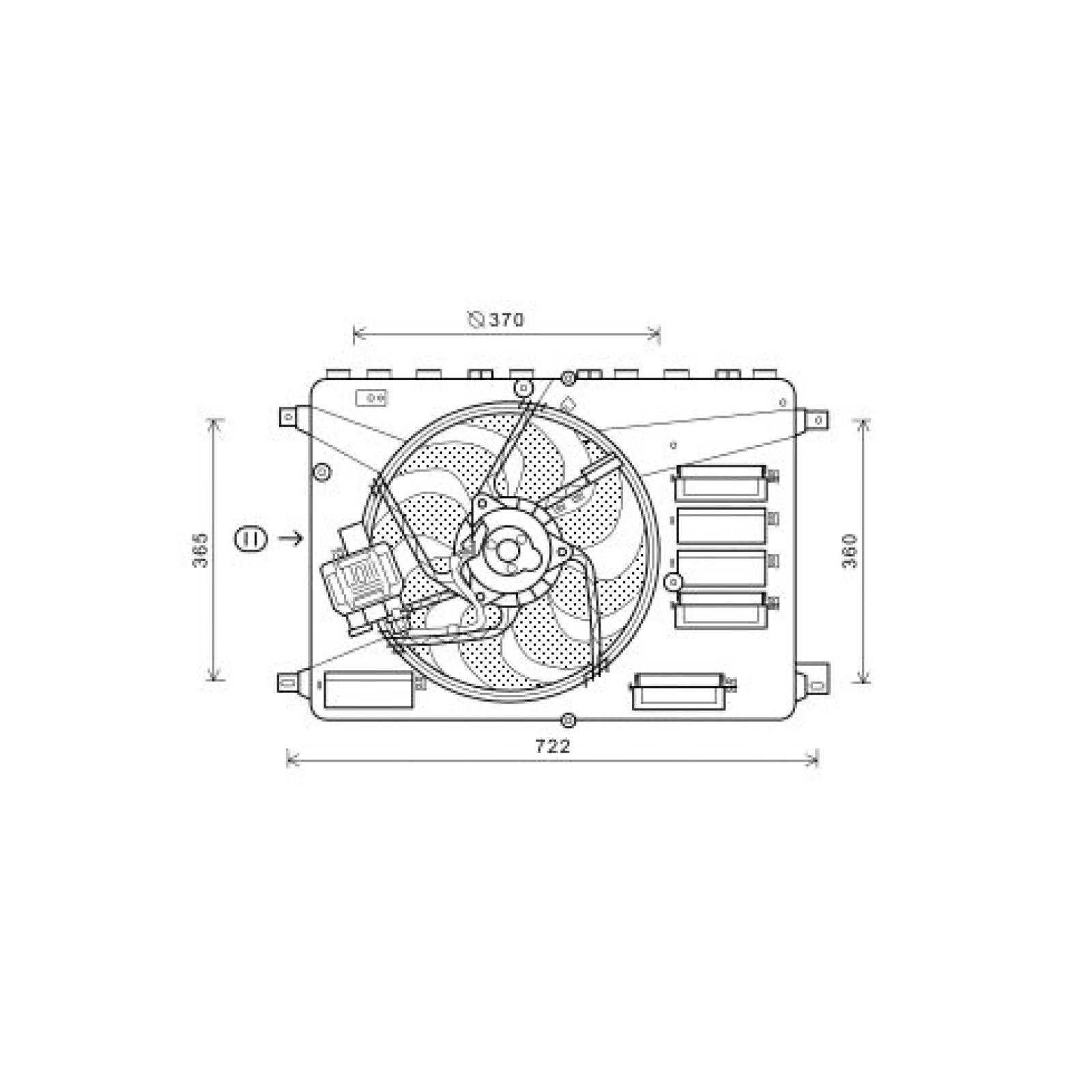 DIEDERICHS Radiatora ventilators DCL1125 Radiatora ventilators DIEDERICHS BMW X4 DCL1125