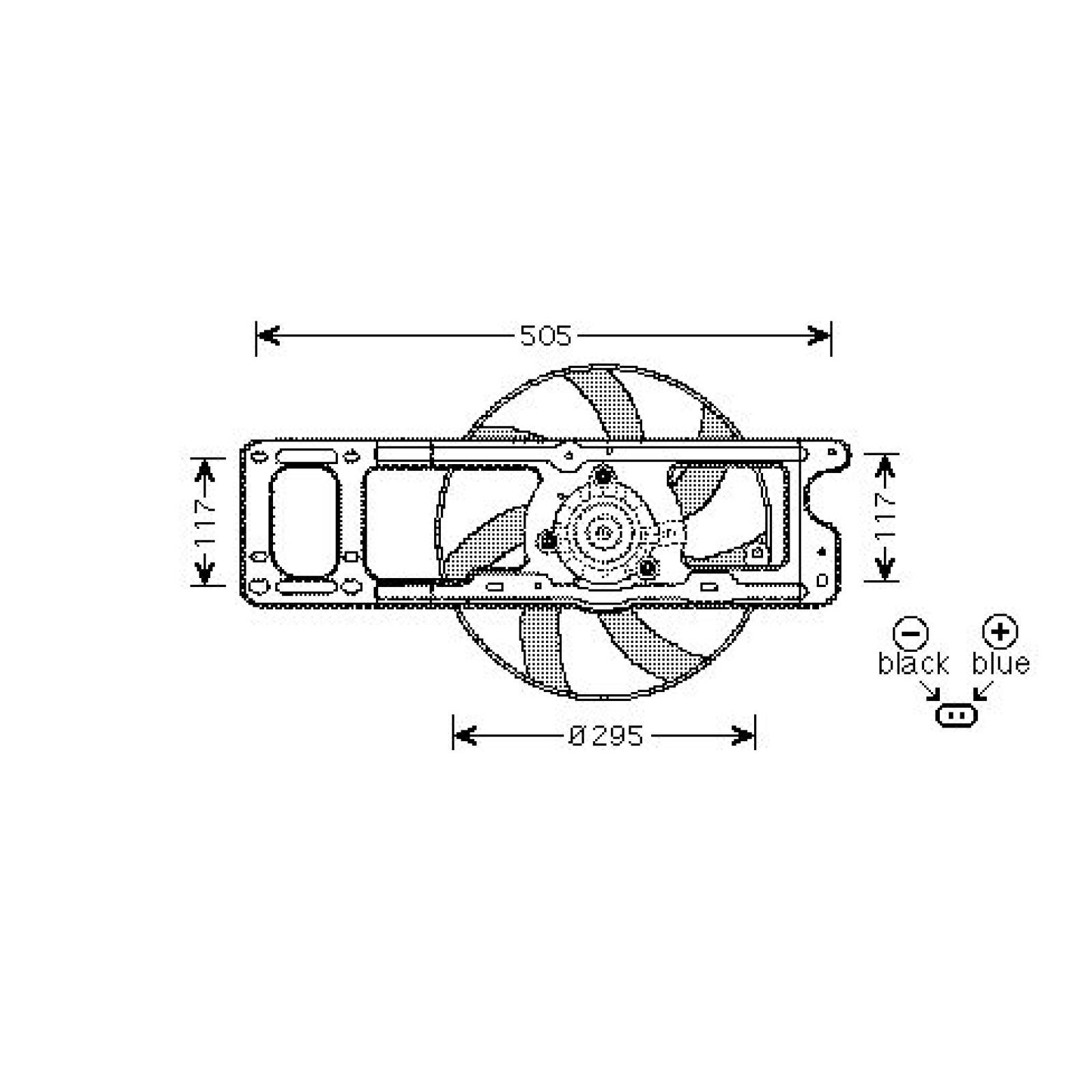 DIEDERICHS Motoventilateur DCL1184 Ventilateur de refroidissement DIEDERICHS NX DCL1184 pas cher
