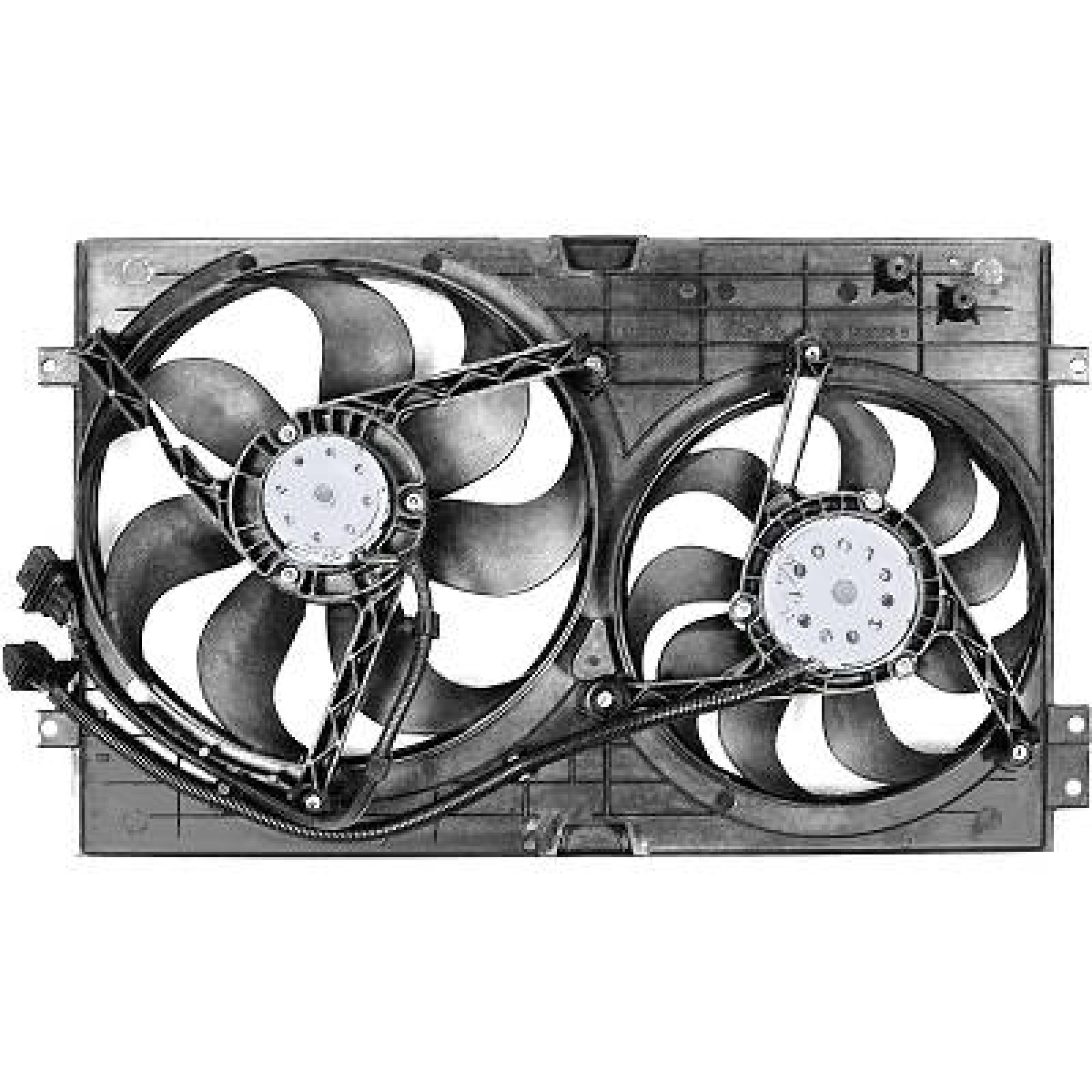 DIEDERICHS Køleventilator DCL1228 DCL1228 Ventilator til motorkøling BMW X4 DIEDERICHS