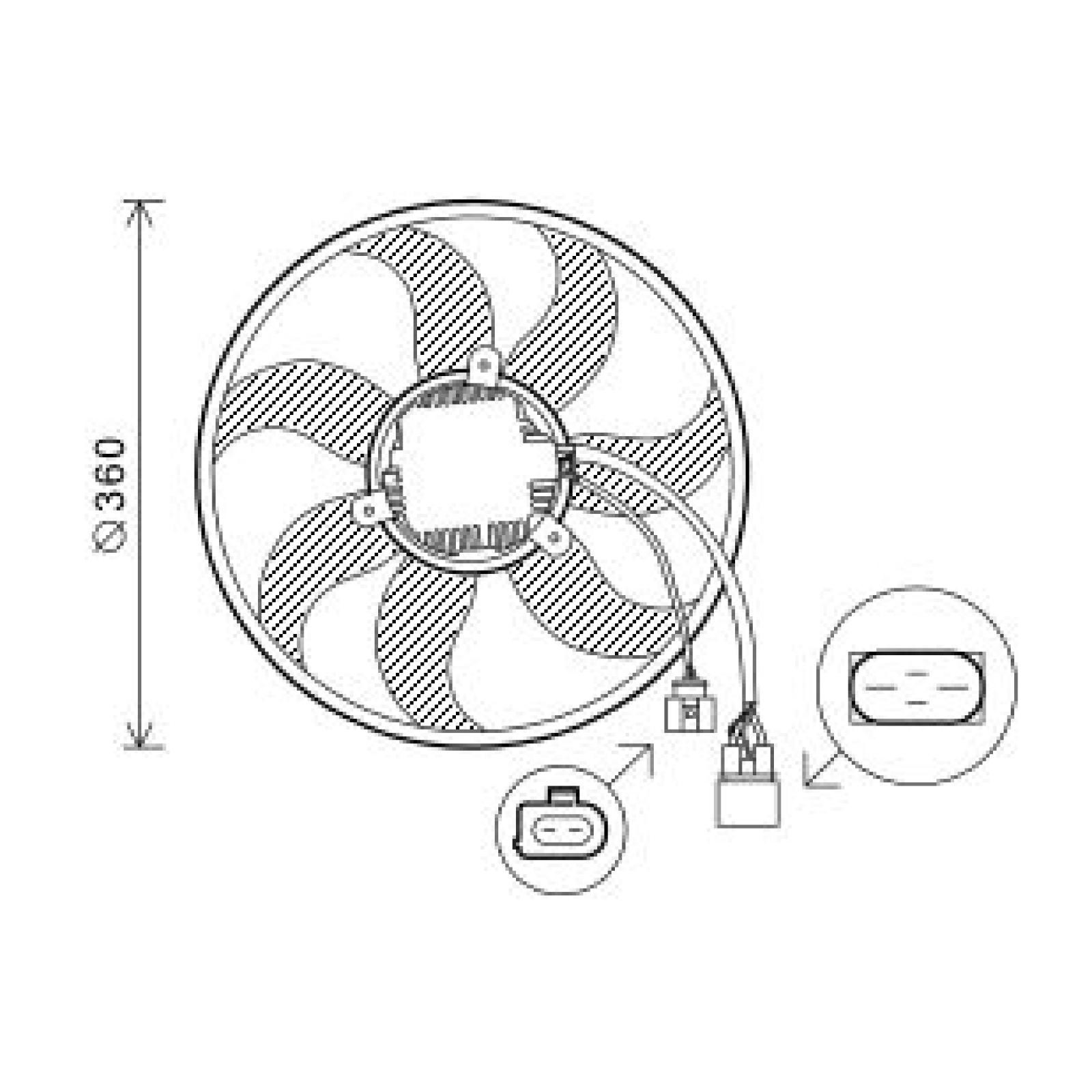 DIEDERICHS Ventola radiatore DCL1230 DCL1230 costo Ventola radiatore Volkswagen BEETLE DIEDERICHS