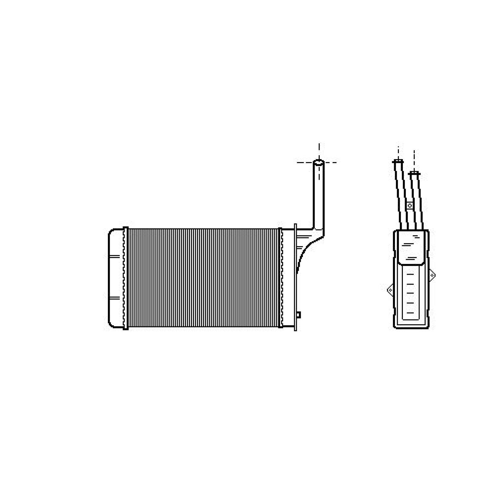 DIEDERICHS Radiateur de chauffage DCM1175 DCM1175 Radiateur de chauffage DIEDERICHS PEUGEOT 607