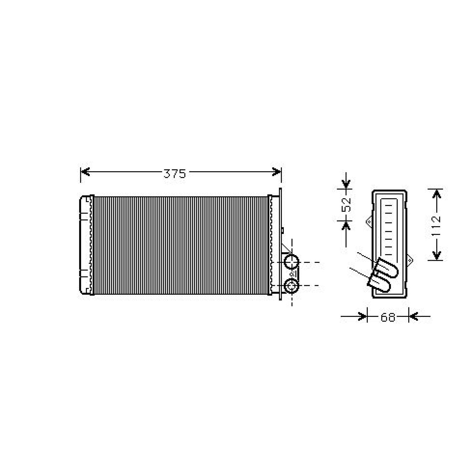 DIEDERICHS Heater matrix DCM1208 DCM1208 DIEDERICHS heater matrix for VW NEW BEETLE