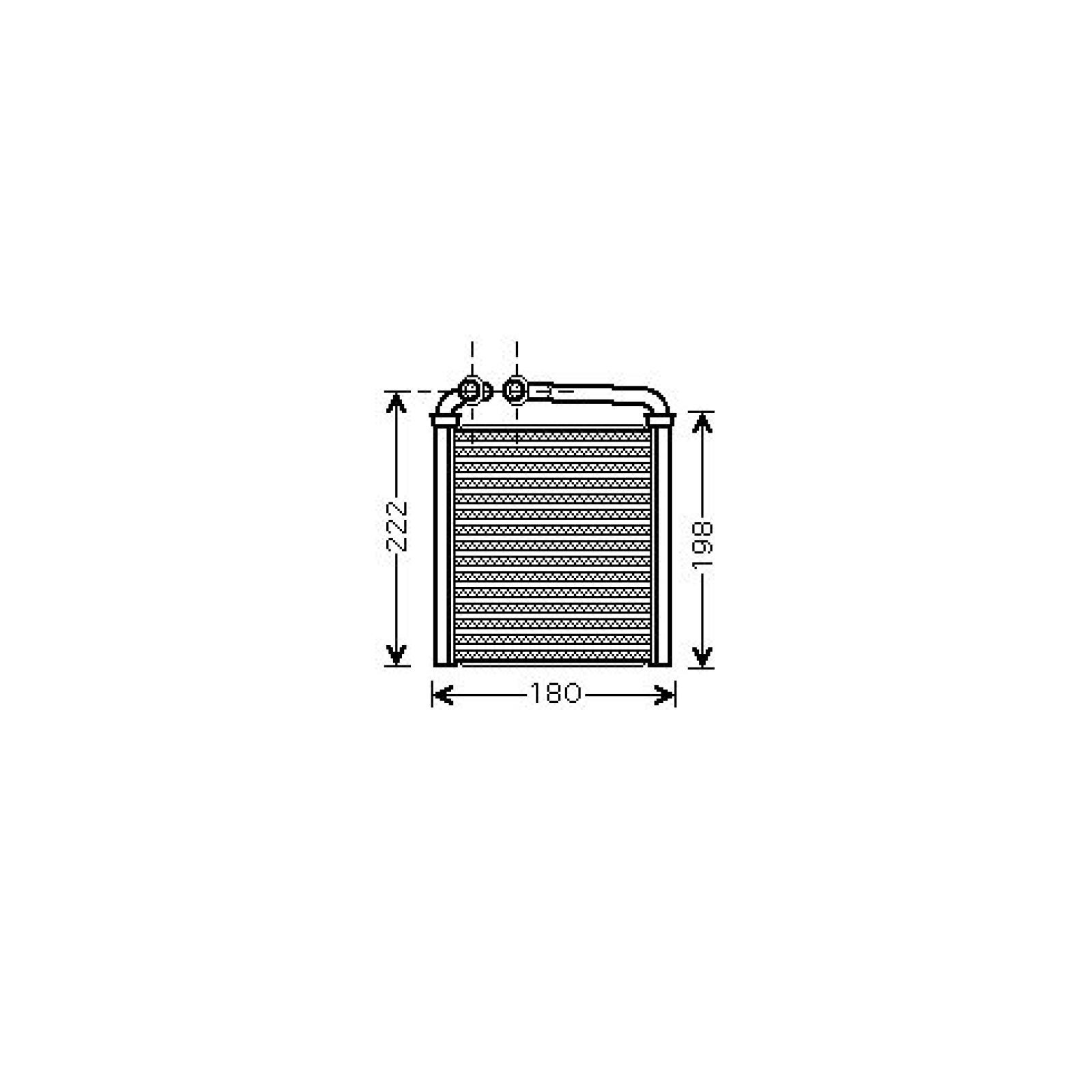 DIEDERICHS Radiateur de chauffage DCM1253 DCM1253 Radiateur de chauffage PEUGEOT 607 DIEDERICHS