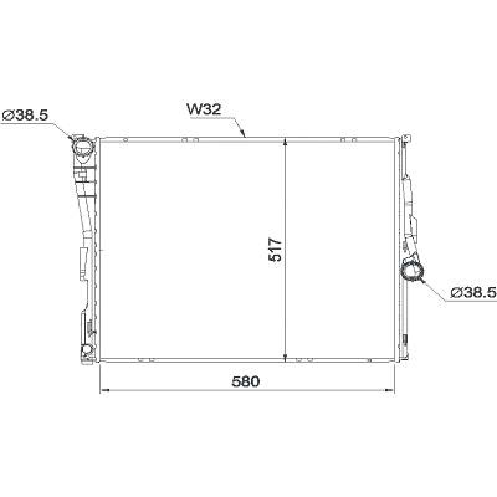DIEDERICHS Ψυγείο, ψύξη κινητήρα DCM1571 DIEDERICHS DCM1571 Ψυγειο νερου BMW E83 φθηνά