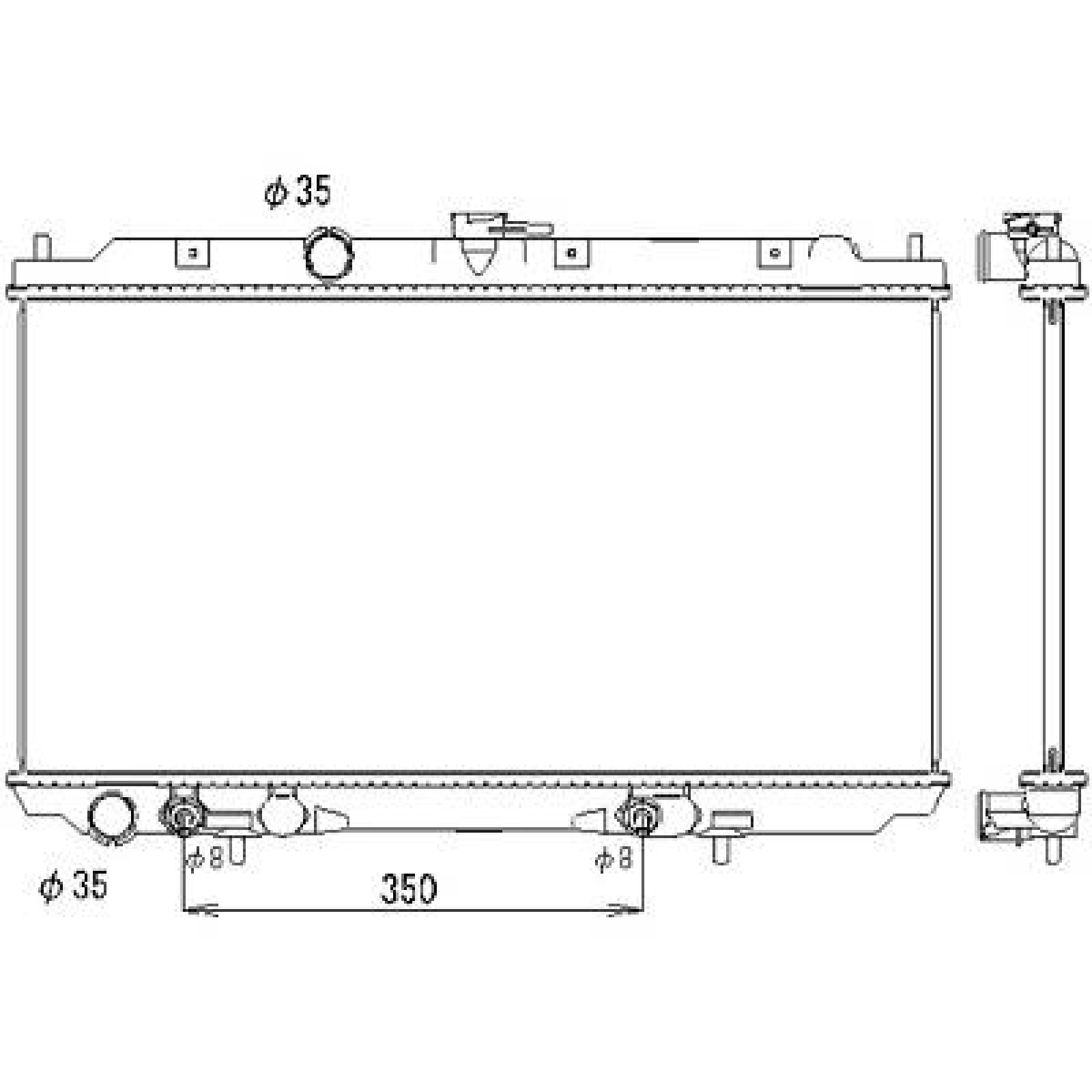 DIEDERICHS Radiatore motore DCM1833 DIEDERICHS DCM1833 Radiatore acqua motore Nissan Primera p12 Station Wagon prezzo