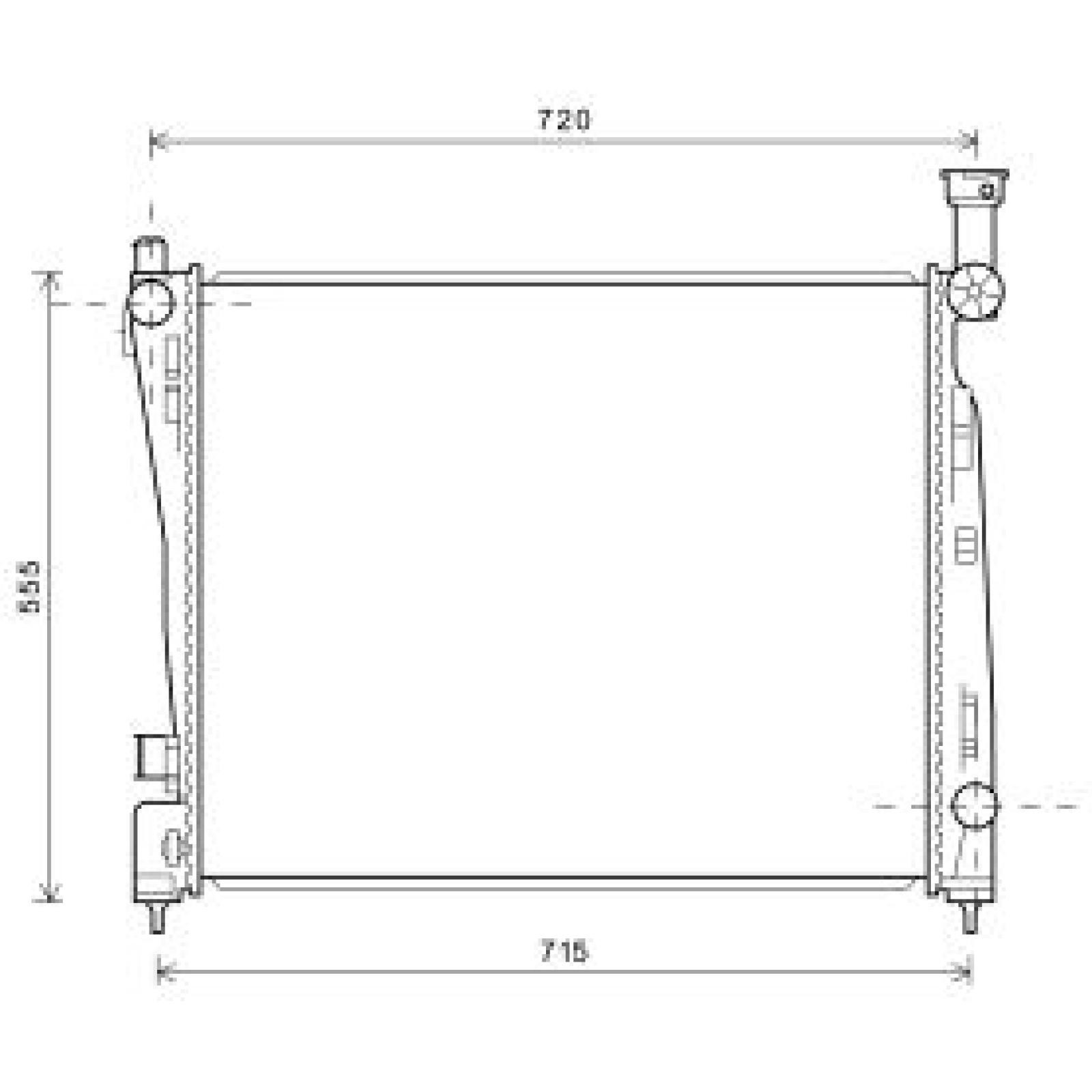 Engine radiator DIEDERICHS DCM2123 DIEDERICHS DCM2123 JEEP GRAND CHEROKEE 2015 radiator price